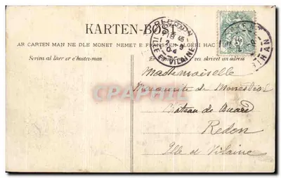 Ao redor de Morlaix — O Castelo de Trosibon (Kersaunson) — Cie de Kersaunson, Quimper, n°3394 — Verso