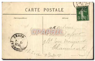 Morlaix — O Palácio de Justiça e o Kiosque — Coleção Villard, Quimper — Verso