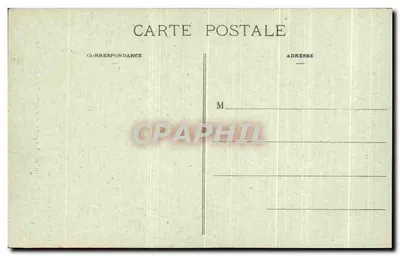 Stara czteropiętrowa dom — Place de Holins — Fabrique de Chaux — Calvados, Francja — Rewers