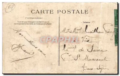 Les cigarières — COSTUMES BRETONS — MORLAIX — Éditeur ELD, n° 288 — Rewers
