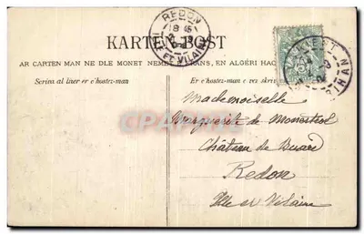 Entorno de Morlaix — El Castillo de Kéroriciou — Colección Villarr, Quimper, n°3356 — Reverso