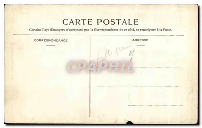 Coiffe de Morlaix — Portrait d'une jeune femme en coiffe traditionnelle — G. B. n° 246 — Verso