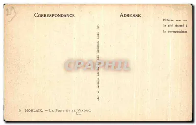 Morlaix — Port i most – Wyd. Letelier, Paryż — Rewers