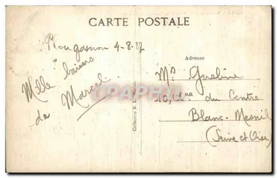 Morlaix (Finistère) — Plac i Rada Miasta widziane z mostu — Rewers