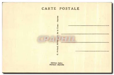 Morlaix — O Kiosco de Música e o Viaduto — G. Artaud, editor, Nantes — Verso