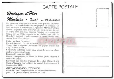 Morlaix - Bretagna di ieri - Volume 1 — di Marthe Le Clech — Verso