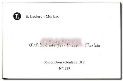 Morlaix (Finistère) — A Piazza dos Viarmes e as Velhas Casas — A.P.E. Escola Jean Piaget — Verso