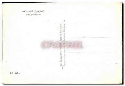 Morlaix (Finistère) — Vista geral — Éditions d'Art Mariol, Paris — Verso