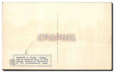 Paris - Jardim e Palácio do Luxembourg — Bilhete postal antigo n°58, editor não identificado — Verso