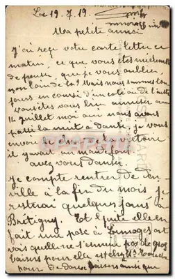 Marcha popular em Paris — 1919 — editor não identificado — Verso