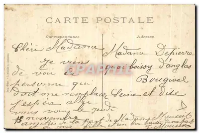Duchowny z Pontoise — humorystyczna scena narracyjna — L'Abeille, Asnières — Rewers