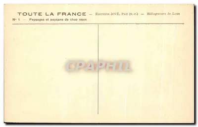 Paisagem de rio na floresta — Éditions Jové, Pau — N°1 — Verso