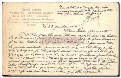 Pape Pie X — Portrait et vue de la place Saint-Pierre — éditeur 'Union postale universelle' n° 147 — Verso