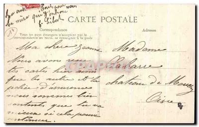 Fête du 8 Août 1909 - Cavalcade de Bienfaisance - Condé-sur-Normandie — Verso