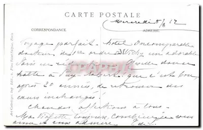 Siostra Eminencji Kardynała Merciera — obraz autorstwa Albert Benard Pinx — Rzym czerwiec 1916 — Art Catholique — Rewers