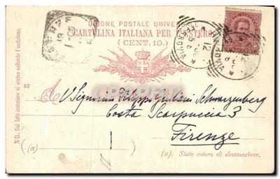 Jezus en paus Leo XII — Rome — uitgever P.A.S. n° 16 — Achterkant