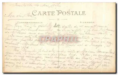 Nantes — wieże Lefèvre-Utile przy świetle księżyca — Artaud i Nozais, nr 688 — Rewers