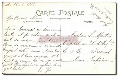 NANTES — Um três-mâts subindo a Loire — Vista tirada sob a luz da lua — Artaud et Nozais, Nantes, n°793 — Verso