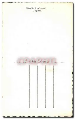 Bonnat (Creuse) — A Igreja — Edição Larraud — Verso