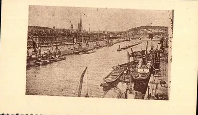Rouen — Vista sobre a Seine tirada do Transbordeur — LL — n°87