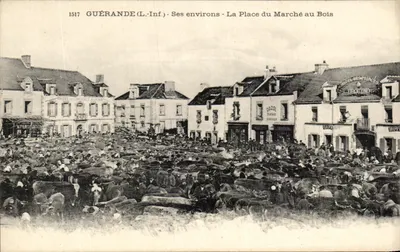 Guérande (L.-Inf.) - Seus arredores - A Praça do Mercado no Bois