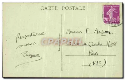 Port-Louis - O Tênis nos Pâtis — editor desconhecido, n° 1127 — Verso