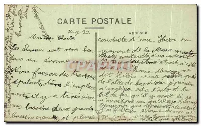 Montargis (Loiret) — Most Loing i Tivoli — wydawca nieznany — Rewers