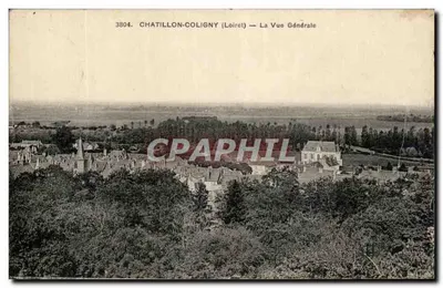 Chatillon-Coligny (Loiret) — A Vista Geral — Imprimé Illustré n°3804