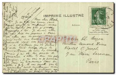 Chatillon-Coligny (Loiret) — A Vista Geral — Imprimé Illustré n°3804 — Verso