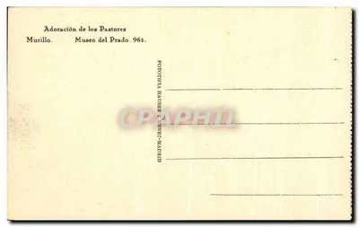 Adoracja Pasterzy — Murillo — Muzeum Prado 961 — Rewers