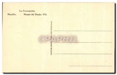 La Conception — Murillo — Musée du Prado, n° 973 — Verso