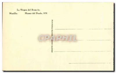 Dziewica z Róży — Murillo — Muzeum Prado, n° 975 — Rewers