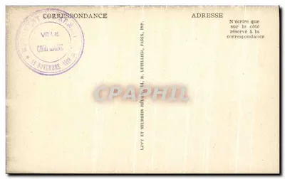 Rethondes — Monument da Paz por Edgar Brandt em Paris — LL — Verso