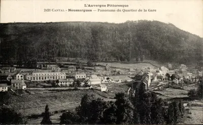 Neussargues — Panorama do Bairro da Estação — L'Auvergne Pittoresque