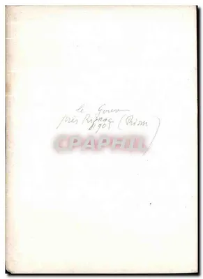 Le Goues — perto de Rignac (Prism) — datada por volta de 1904 — Verso