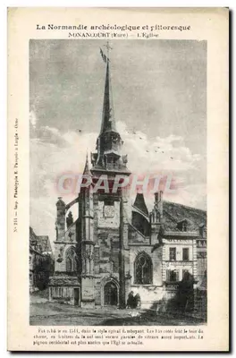 Nonancourt (Eure) — A Igreja — Fototipia R. Dapont em Langle, n° 251