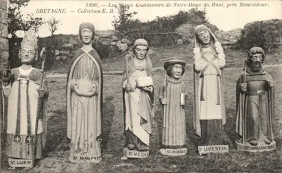 Os Santos Curadores de Notre-Dame du Haut, perto de Moncontour — Bretanha — Coleção E. H. — n° 1206