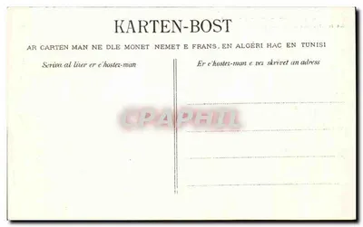 Concarneau - Nossos Marinheiros Bretões — A volta das Barcas sob brisa leve, as velas em cisalhamento — editor Quimper, n° 212.7 — Verso