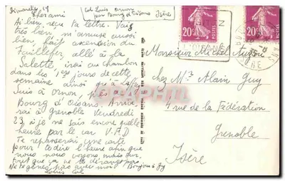Bourg-d'Oisans — Rue Sadi-Carnot — LL — Rewers