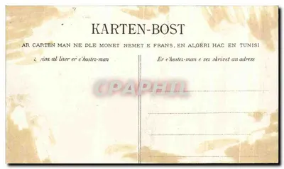 Mercado com mulheres de coifas brancas — Quimper — editor desconhecido — Verso