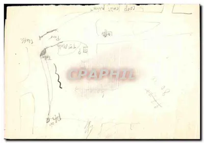 Le Fiyet — Plan local 1934 — dibujo a mano — Reverso
