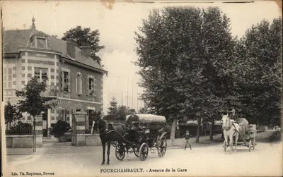Fourchambault - Avenida da Estação — Lib. Th. Ropiteau, Nevers