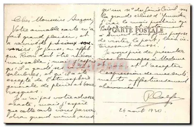 Zamek w MALMAISON — Sypialnia Cesarszej Joséphine, gdzie zmarła w 1814 — R. PAYRE, ÉDIT. — Rewers