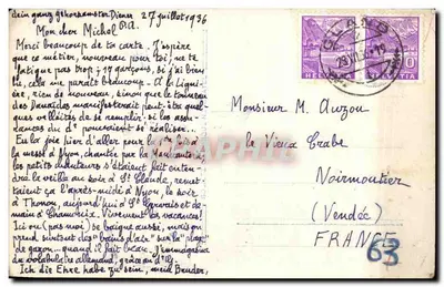 Widok portu w Nyons — 1862 — wydawca nieznany — Rewers