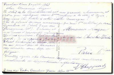 Beaulieu — Widok z Punktu Fourmie — Munier — Rewers