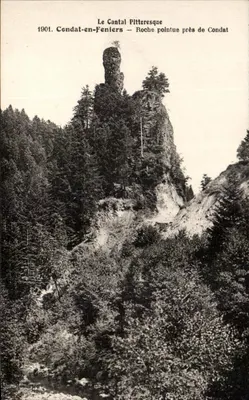 O Cantal Pitteresque — Rocha pontiaguda perto de Condat — Montlignon, n° 21