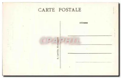 Cantal Pilteresque — Wysoka skała blisko Condat — B. Laville, Montluçon — Rewers