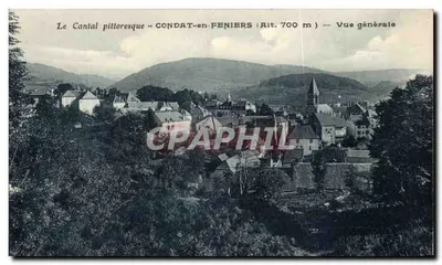 Condat-en-Feniers — Vista geral — O Cantal pitoresco