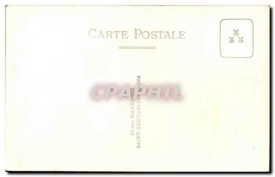 Zamieczony wioska u stóp Alp — Photo Maudamez, Saint-Gervais-les-Bains — Rewers