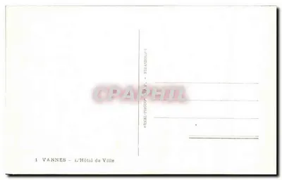 Vannes - O Hotel de Ville — editor REAL-PHOTO - n°1 — Verso